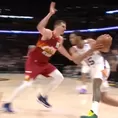 NBA: Nikola Jokic se despidió de la temporada con brutal golpe a Cameron Payne