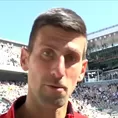 Roland Garros: ¿Qué dijo Djokovic tras derrotar a Varillas?