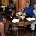 Reynoso se reunió con Paolo Guerrero y Advíncula en Argentina