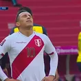 Perú vs. Ecuador: Cueva falló increíble ocasión de gol tras pase de taco de Lapadula