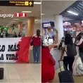 Uruguay vs. Perú: Hinchas que viajan a Montevideo reciben ovación en el Jorge Chávez