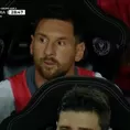 Messi y un claro gesto de desaprobación del juego del Inter Miami