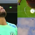 Genialidad de Neymar: Le lanzan un balón desde 35 metros de altura y así controló