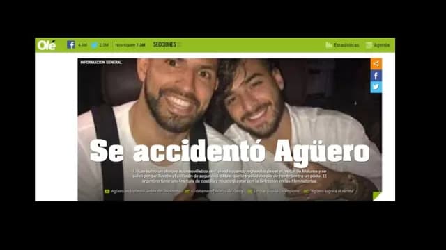 Sergio Agüero no jugará ante Perú.-foto-1