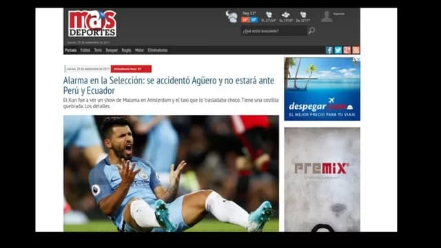 Sergio Agüero no jugará ante Perú.-foto-6