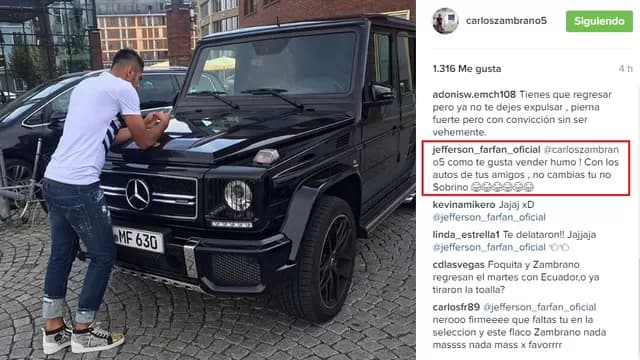 Carlos Zambrano y su nueva camioneta.-foto-2