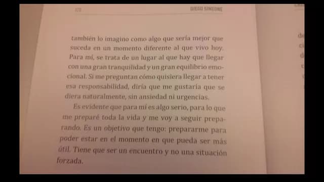 Simeone en la presentación de su libro.-foto-3