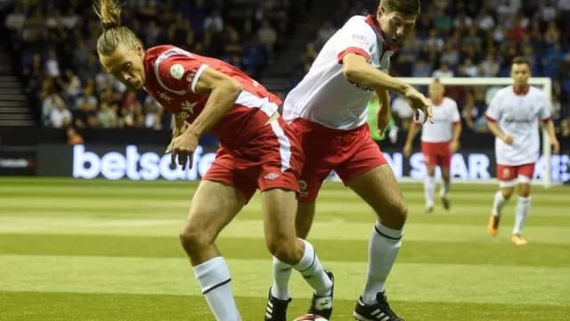 Michael Ballack y Rivaldo. / Foto: Star Sixes-foto-4