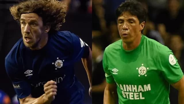 Michael Ballack y Rivaldo. / Foto: Star Sixes-foto-14