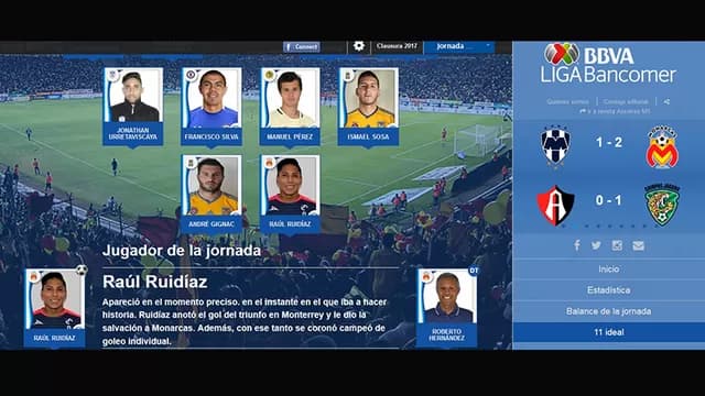 La 'Pulga' Ruidíaz marcó el gol de la victoria del Monarcas sobre Pumas.-foto-2