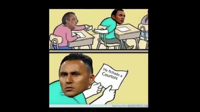 Los memes del pase de Courtois al Real Madrid.-foto-4