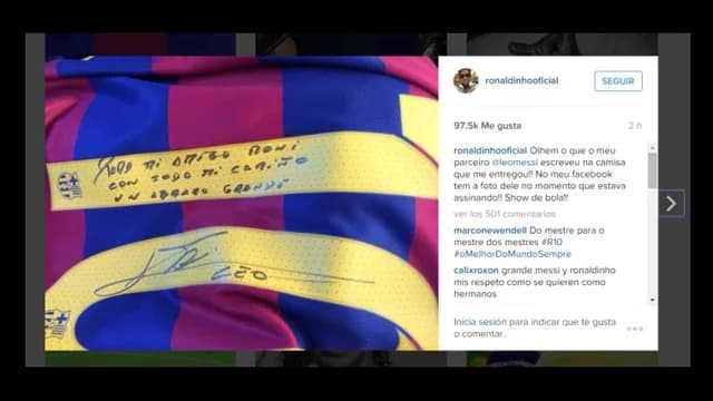 Dinho y Leo jugaron juntos en Barcelona.-foto-3