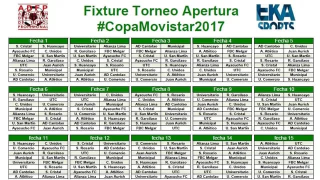 Fixture del Apertura y Clausura del Torneo Descentralizado 2017-foto-2