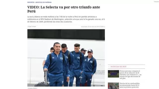 Perú y El Salvador se miden este martes en el RFK Stadium en Washington. | Foto: El Salvador Times-foto-1