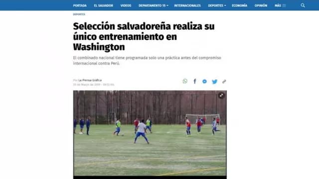 Perú y El Salvador se miden este martes en el RFK Stadium en Washington. | Foto: El Salvador Times-foto-2