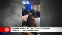 Carabayllo: Explosión de gas pimienta en un concierto de salsa casi termina en una tragedia