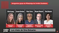 El chat de Dina Boluarte que la vincula con Ciudadanos por el Perú