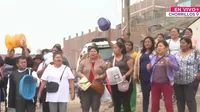 Chorrillos: Vecinos protestan por obra de saneamiento inconclusa