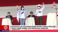 Elecciones 2021: Continúan las conversaciones entre Fuerza Popular y Perú Libre sobre los próximos debates
