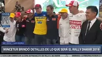 El Mincetur dio más detalles sobre el Rally Dakar 2019 
