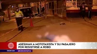 Puente Piedra: Asesinan a mototaxista y a su pasajero durante asalto