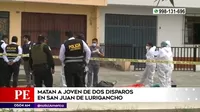San Juan de Lurigancho: Joven murió tras recibir dos disparos en plena calle