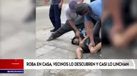 San Juan de Lurigancho: Vecinos detuvieron a ladrón en intento de linchamiento