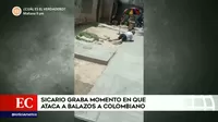 Trujillo: Sicario grabó momento en que ataca a balazos a cobrador colombiano