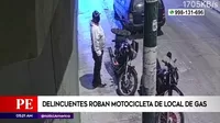 La Victoria: Delincuentes robaron motocicleta de repartidora de gas