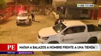 Villa María del Triunfo: Hombre asesinado a balazos frente a una tienda