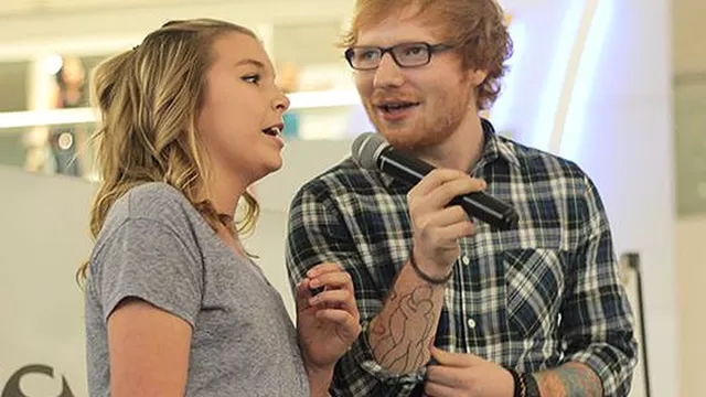 Ed Sheeran y fanática. Foto: Facebook