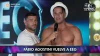 EEG 10 Años: Fabio Agostini regresó al reality y causó tremendo revuelo 