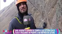 Gino Assereto superó su miedo a las alturas en Cusco 