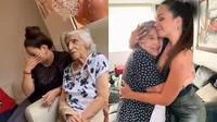 Melissa Klug se quebró durante la fiesta por los 97 años de su abuelita