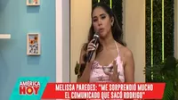 Melissa Paredes tras comunicado de Rodrigo Cuba: “Considero que pequé de confiada”