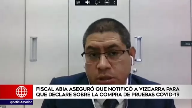 Abia: Fiscalía espera que Vizcarra indique fecha para declarar sobre compra de pruebas COVID-19