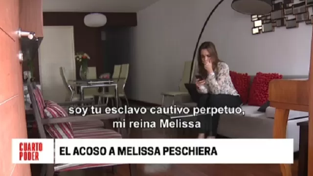 Acosador de Melissa Peschiera no cesa de enviarle audios perturbadores 