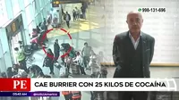 Aeropuerto Jorge Chávez: Cayó burrier con 25 kilos de cocaína