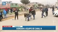 Agreden a equipo de Canal N durante traslado del alcalde de Carabayllo