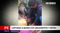 El Agustino: Capturan a banda con armamentos y droga