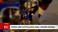 El Agustino: fingía ser mototaxista para vender droga