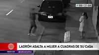 El Agustino: Ladrón asalta a mujer a cuadras de su casa