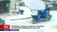 El Agustino: Mujer fue lanzada al suelo y golpeada para arrebatarle su celular