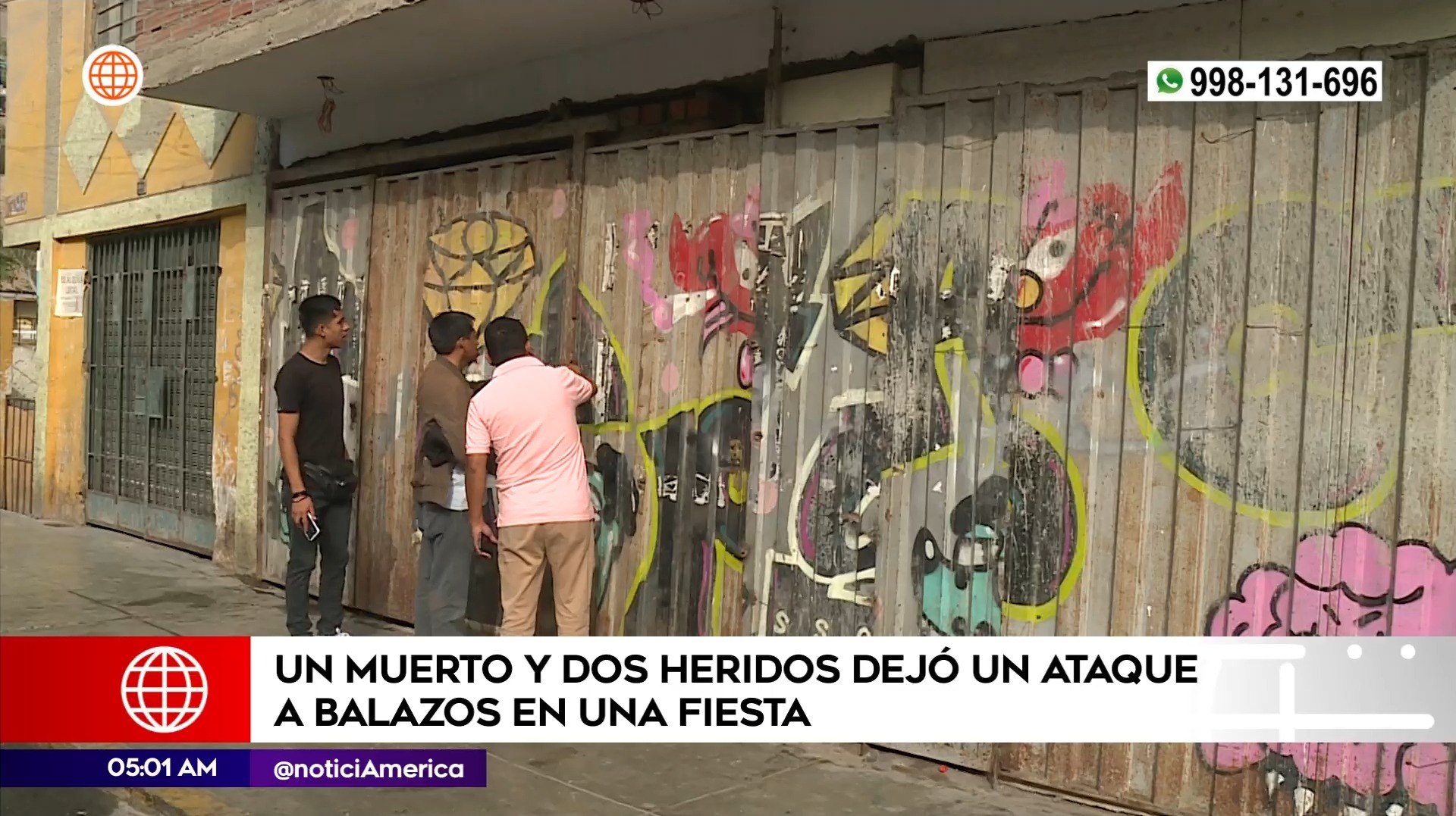 Balacera en El Agustino. Foto: América Noticias