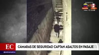 El Agustino: Padre que llevaba a su hijo en brazos golpeó a ladrón