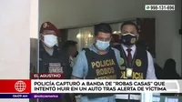 El Agustino: La Policía  capturó a banda de robacasas