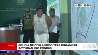 El Agustino: Policía de civil herido tras organizar actividad pro fondos