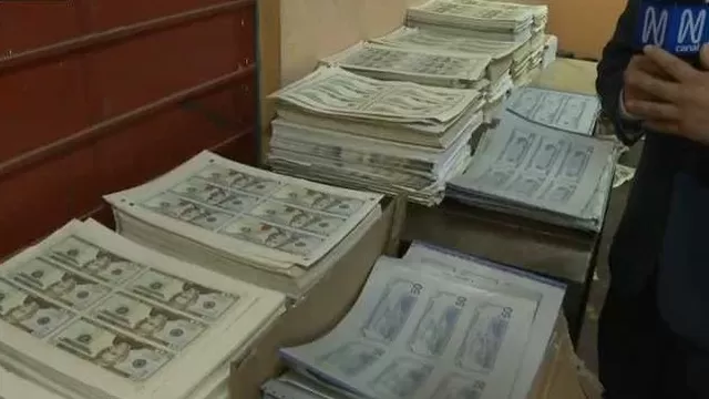 El Agustino: Policía Nacional incautó más de 2 millones de dólares falsos en imprenta clandestina