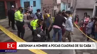 El Agustino: Sicarios asesinaron a hombre a pocas cuadras de su casa