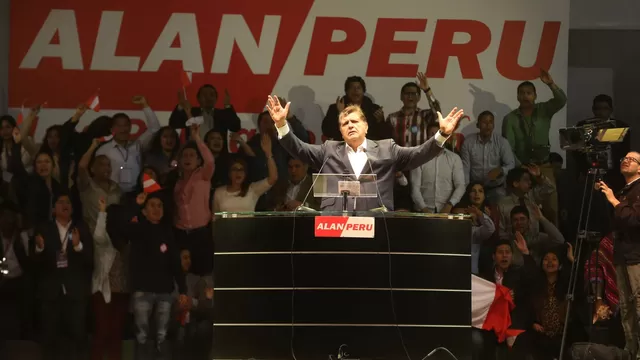 Alan García, candidato presidencial por el Partido Aprista. Foto: Andina